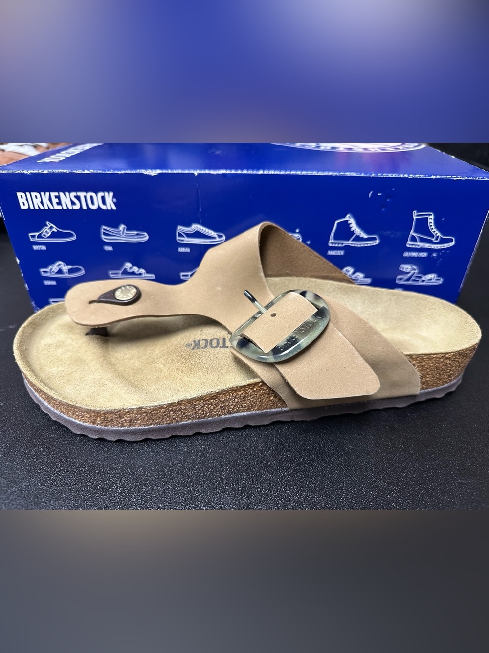 Birkenstock Blue Box Packaging with Label